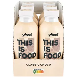 YFood Food Drink Chocolate 500 ml, 6er Pack