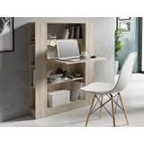 Forte Multifunctional Multifunktionales Bücherregal, Holzwerkstoff, Sonoma Eiche, B x H x T: 88,2 x 120,8 x 18,6 cm