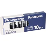Panasonic 10x MIGNON AA LR6 MN1500 Batterie PANASONIC POWERLINE INDUSTRIAL 3133mAh 10er Pack