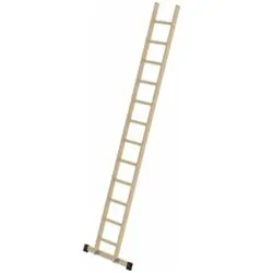 MUNK Holz-Anlegeleiter Traverse 12 Sprossen
