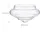 Relaxdays Teelichthalter Schwimmwindlicht Glas Transparent