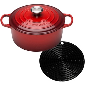 Le Creuset Signature Bräter 26 cm rund kirschrot