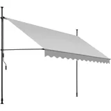 Tectake tectake® Klemmmarkise, mit Handkurbel, höhenverstellbar - 304 cm, einfache Montage
