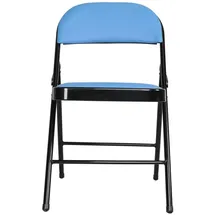 Hti-Living Klappstuhl Kunstleder schwarz 6er Set