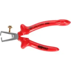 KS Tools 1000V Abisolierzange mit Sicherungsöse für Sicherheitsleine