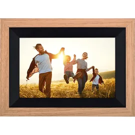 Rollei Smart Frame WiFi 105 mit App-Funktion Digitaler Bilderrahmen, 25,53 cm, 1200 x 1920p, Wooden Braun