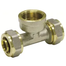 boni-shop Schraubfitting T-stück 16 X 2 - 3/4 Zoll IG - 16 X 2 Metall Gold