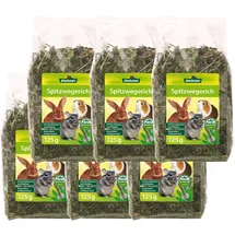 Dehner Nagersnack, Spitzwegerich rohfaserreich, für Zwergkaninchen / Nager, 6 x 125 g (750 g)