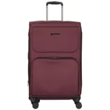 Plus 4-Rollen Trolley 72 cm Laptopfach aubergine