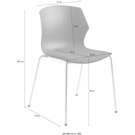 Mayer Sitzmöbel Stapelstuhl »Stapelstuhl myPRIMO« (anthrazit,