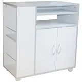 Hti-Living Küchenschrank Thekla 7680 1-Stück 1 Küchenschrank 7680 cm Silber/Weiß