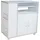 Hti-Living Küchenschrank Thekla 7680 1-Stück 1 Küchenschrank 7680 cm Silber/Weiß