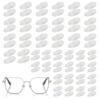 YUZHEDM 40 Paar Brillen Nasenpads Brillenpads Brillen-Nasenpads Reparatur set Silikon Schraubbrillen Einstecken Rutschfeste Weiche für Büro Zuhause Schule Alltagskleidung