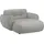 BeType Chaiselongue Couch Polyester 2-Sitzer Grau
