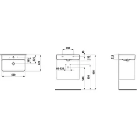 Laufen Val Waschtisch 60 x 42 cm (8102830001041)