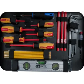 KS Tools Elektriker-Werkzeugkoffer 128-tlg. grau