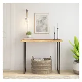 vidaXL Tischplatte 80x40x2,5 cm Rechteckig Massivholz Akazie Baumkante