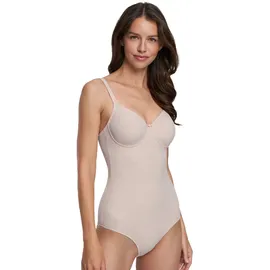 SUSA Body mit Bügel Montreal Damen, Gr. 85, C, beige Stoff, Obermaterial: 74% Polyamid PA. 26% Elasthan EL., Bodies