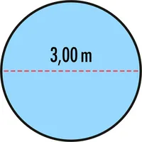 Höfer Chemie 200 g/m2 Winter Abdeckplane für runde Pools
