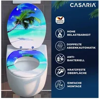 CASARIA - Toilettendeckel, mit Absenkautomatik MDF rostfreie Scharniere, wc