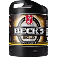 BECK'S Gold Helles Lager Bier Perfect Draft (1 x 6l) MEHRWEG Fassbier