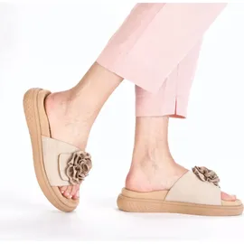 Rieker Pantolette Sommerschuh, Hausschuh, Strandschuh mit bequemem Fußbett, Gr. 39