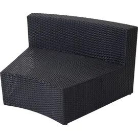 MCW Polyrattan Lounge-Set Luxus XXL anthrazit/grau