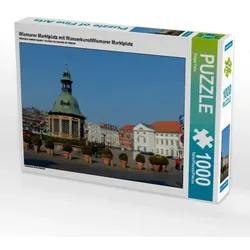 Wismarer Marktplatz mit Wasserkunst Wismarer Marktplatz (Puzzle)