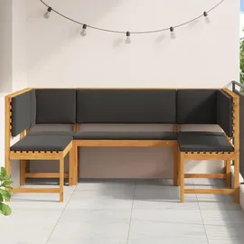 vidaXL Gartenbank Set 100 x 91 x 50 cm Braun