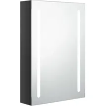 vidaXL LED-Spiegelschrank 57 cm schwarz