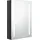 vidaXL LED-Spiegelschrank 57 cm schwarz