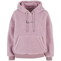 Karl Kani Metal Signature Teddy Oversized Hoodie XS Rose - XS
