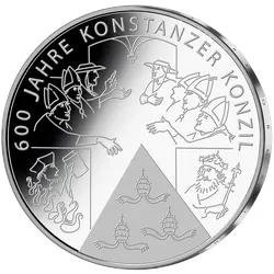 10 € - Gedenkmünze „600 Jahre Konstanzer Konzil“ (st)