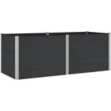 vidaXL Hochbeet 250 x 100 x 91 cm Schwarz