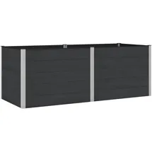 vidaXL Hochbeet 250 x 100 x 91 cm Schwarz
