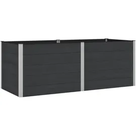 vidaXL Hochbeet 250 x 100 x 91 cm Schwarz