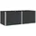 vidaXL Hochbeet 250 x 100 x 91 cm Schwarz