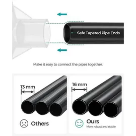 Songmics Kleiderschrank, 175 x 150 cm, Grau