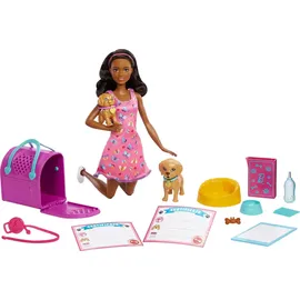 Barbie Puppe & Welpenadoption-Spielset (HKD87)