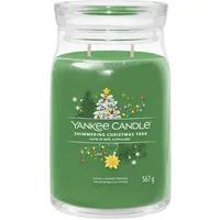 Yankee Candle Shimmering Christmas Tree Duftkerze 567 g grün