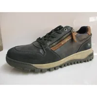 Mustang Herren Low Sneaker Dunkelblau Kunstleder Größe: 41 - Dunkelblau