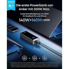 Anker Prime Dual USB-C + USB-A Schnellladegerät Powerbank 26.250mAh Silber