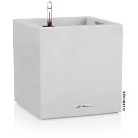 LECHUZA Canto Stone low 40 Komplettset 40 x 40 x 40 cm quarzweiß