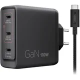 Lenovo Multi-port USB Ladegerät 100W USB-C® Schwarz Innenbereich GaN