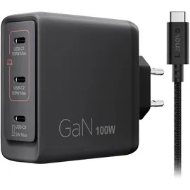 Lenovo Multi-port USB Ladegerät 100W USB-C® Schwarz Innenbereich GaN