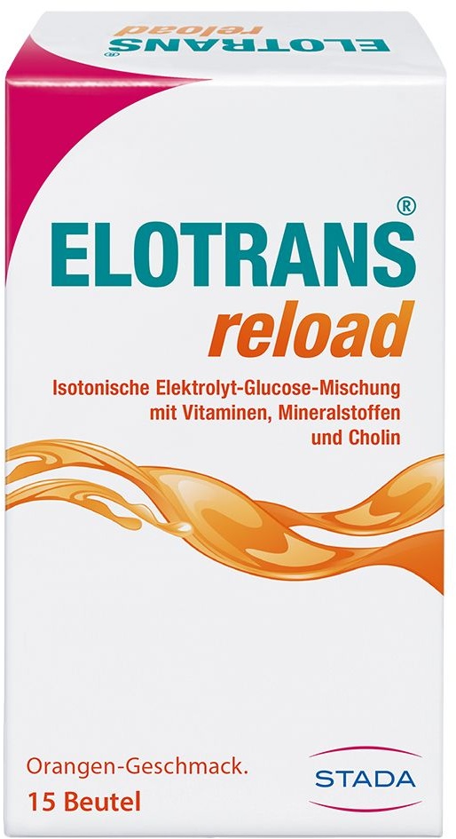 Elotrans® reload – Veganes Trinkpulver – nach anstrengenden Aktivitäten oder bei Erschöpfung, Isotonische Elektrolyt-Glucose-Mischung