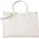 Shopping Bag Beige/Weiß