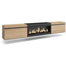 SKRAUT HOME Tv-schrank, Eiche Schwarz