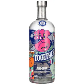 Absolut Vodka 40 % vol 1 l Together we create Edition