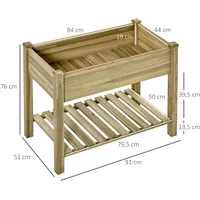 Outsunny - AuflagefürSonnenliege - 91Lx51Wx76Hcm - Grün